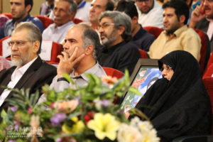 Martyr Rajab Beigi's Mother and The executive director of the peace Museum Mohammadreza Taqipur - Photo: Ebrahim Vakili