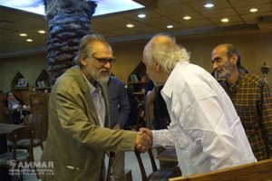 Miguel Littin and Nader Talebzadeh met each other in Tehran - Photo: Taha Jalilzadeh