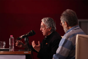 David Barsamyan the American analyst speaking at Resistance Int'l Film Festival - Photo: RIFF