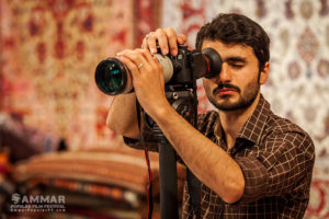 Mehdi Khoshnejad is filming in Miguel Littin's docu,entary project - Photo: Ahmadreza Mortazavi