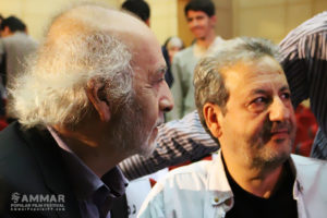 Abolqasem Talebi and Miguel Littin at 3rd Ammar Int'l Popular Film Festival - Photo: Ebrahim Vakili